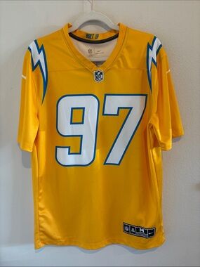 Nike Dri-Fit  NFL Jersey Number 97 JOEY BOSA Los Angeles Chargers Football